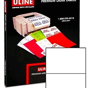 100 Blank shipping labels for inkjet/laser